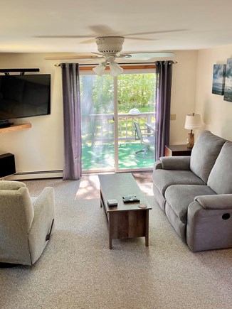 South Chatham Cape Cod vacation rental - Family room with slider to deck