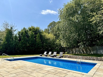 Barnstable Cape Cod vacation rental - Heated pool and loungers