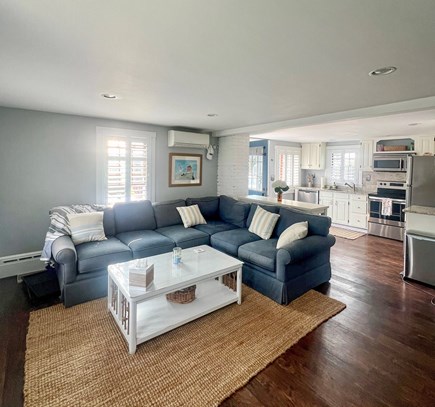 West Yarmouth Cape Cod vacation rental - Living room with mini split and smart TV