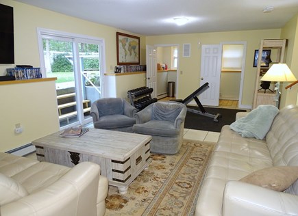 South Yarmouth Cape Cod vacation rental - Downstairs includes workout weights, laundry room and full bath