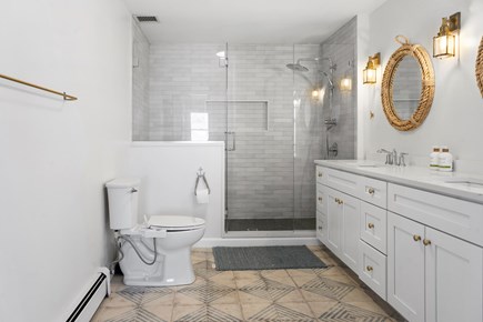 Falmouth Cape Cod vacation rental - 2nd fl. primary bathroom.