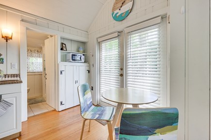 Eastham, Cranberry Cottages Cape Cod vacation rental - Front door and bathroom area