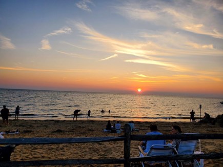 Eastham Cape Cod vacation rental - Sunset at Campground Beach 10 min walk from the house