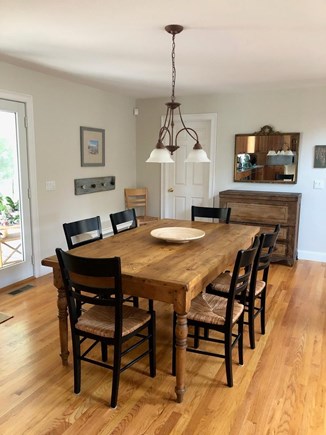 Wellfleet Cape Cod vacation rental - Country style table with seating for 8.