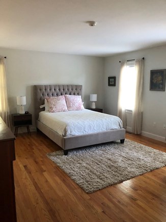 Wellfleet Cape Cod vacation rental - Master bedroom with a queen bed and ensuite bathroom.