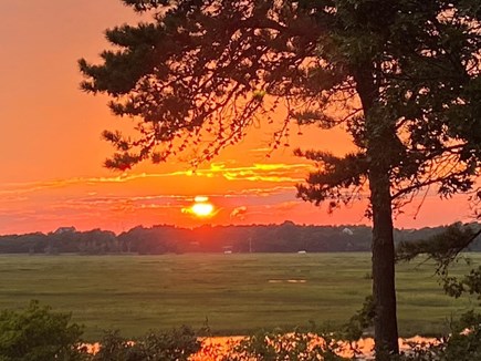 Eastham Cape Cod vacation rental - Sunset view from the deck