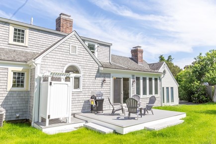 Falmouth Cape Cod vacation rental - Patio with grill and outdoor shower