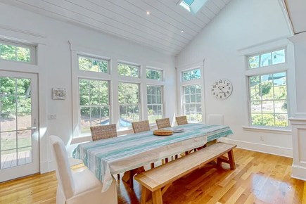 Wellfleet Cape Cod vacation rental - Dining overlooking the beautiful grounds