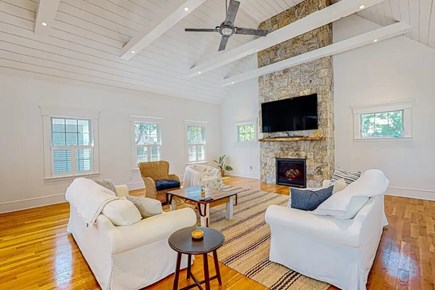 Wellfleet Cape Cod vacation rental - Living Room with open floor plan