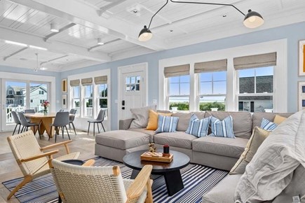 Chatham Cape Cod vacation rental - Living room with views and frame TV