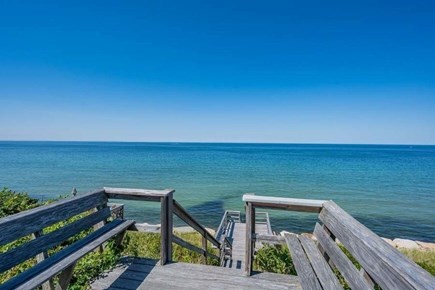 Dennis Cape Cod vacation rental - Stairs to private beach