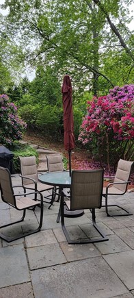 Barnstable Cape Cod vacation rental - Outdoor dining, new Weber grill, lake view