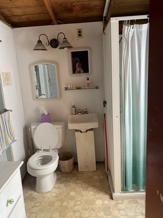 Wellfleet Cape Cod vacation rental - The small adequate bathroom also has an outdoor shower.