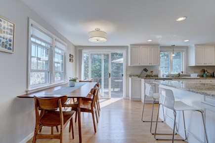 South Chatham Cape Cod vacation rental - Dining table and counter seating.