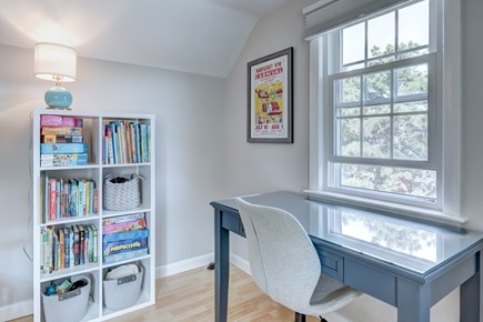 South Chatham Cape Cod vacation rental - Second floor book, toy, and game corner.