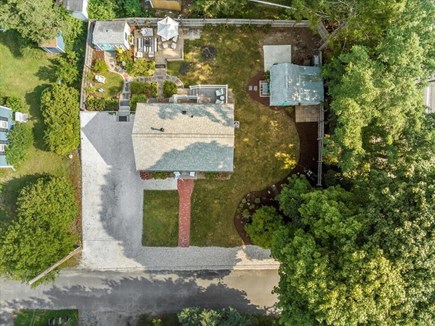 Pocasset Cape Cod vacation rental - Aerial view of lot