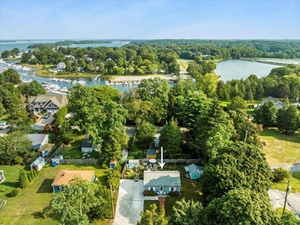 Pocasset Cape Cod vacation rental - Aerial view of the home.