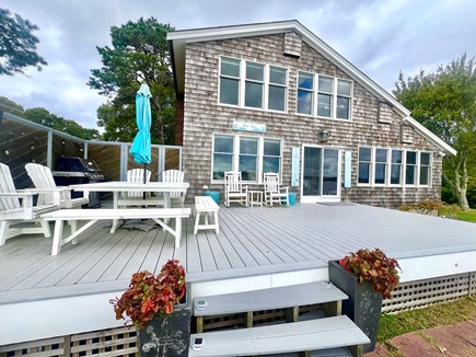 East Falmouth Cape Cod vacation rental - Back patio deck