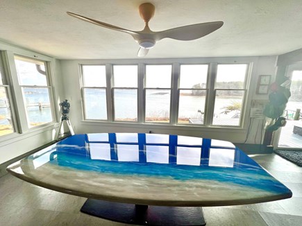 East Falmouth Cape Cod vacation rental - Dining water view