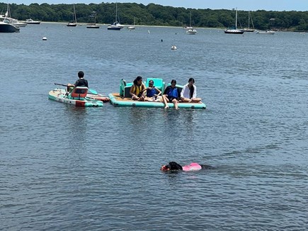Falmouth Cape Cod vacation rental - 10' floating living room and chairs