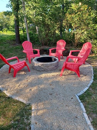 Brewster Cape Cod vacation rental - Newly installed fire pit with plenty of seating