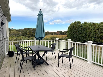 Harwich, Views of Allen Harbor Cape Cod vacation rental - Nice size deck with marsh views