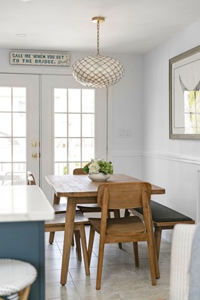 Falmouth Cape Cod vacation rental - Dining table.  Need more room?  It extends!