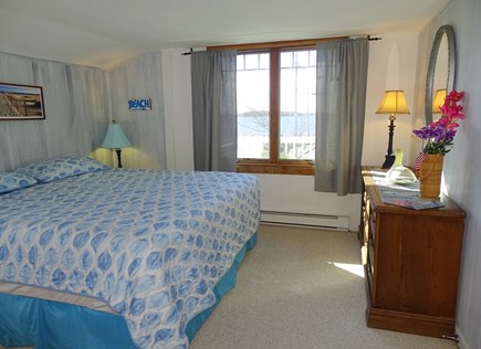 West Yarmouth Cape Cod vacation rental - King bedroom upstairs with water view 