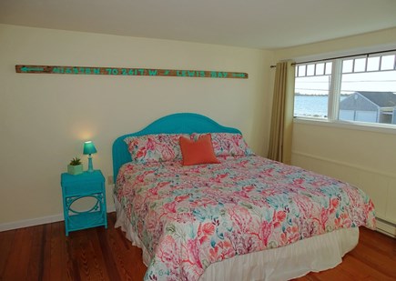 West Yarmouth Cape Cod vacation rental - King bedroom upstairs with water views 