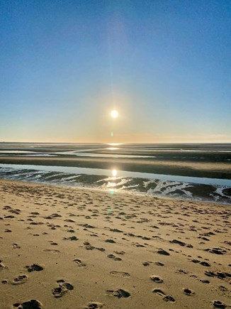 Eastham Cape Cod vacation rental - Low tide and sunset at First Encounter Beach - 4 miles distance