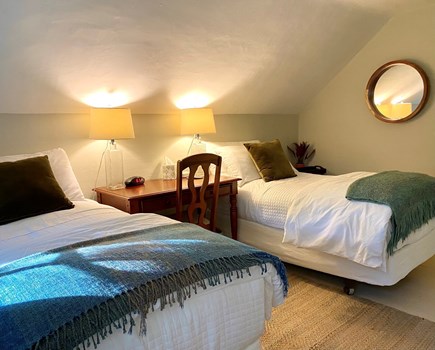 Brewster Cape Cod vacation rental - 2nd floor bedroom with 2 Twin beds, TV and desk for kids to share