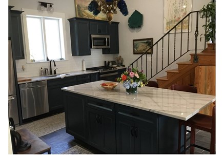 Wellfleet Cape Cod vacation rental - Gourmet kitchen with Island seating