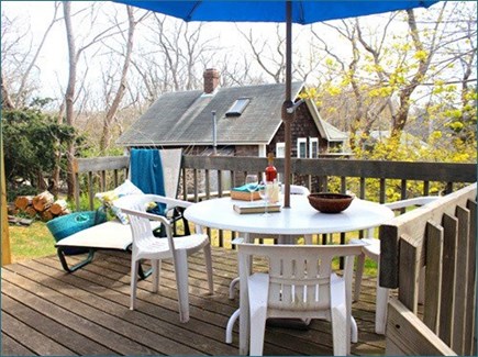 Wellfleet Cape Cod vacation rental - Back deck