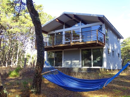 Wellfleet Cape Cod vacation rental - Bright and vaulted house with views facing lovely wooded lot