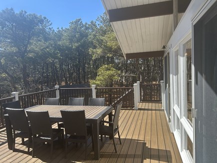 Wellfleet Cape Cod vacation rental - Brand new deck with seating for 8