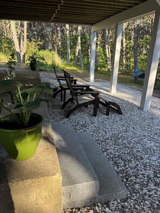 Wellfleet Cape Cod vacation rental - New patio with shade.
