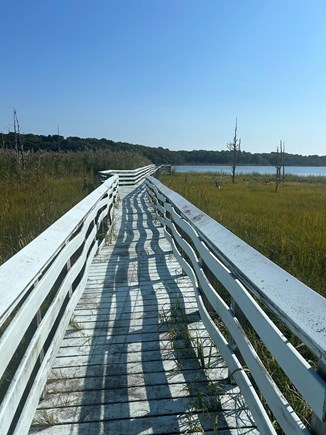 West Yarmouth Cape Cod vacation rental - Boardwalk to Swan Pond