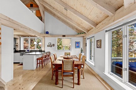 Mashpee Cape Cod vacation rental - Dining room with stunning vaulted ceilings