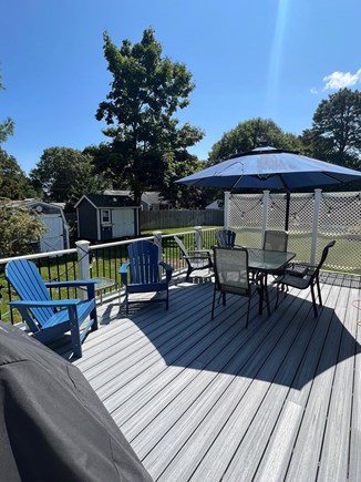 Yarmouth Cape Cod vacation rental - Bright and sunny deck with large umbrella