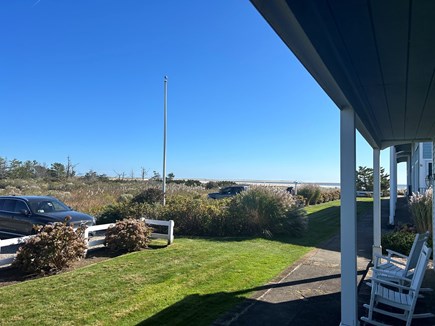 Chatham Cape Cod vacation rental - View with morning coffee on Adirondack chairs