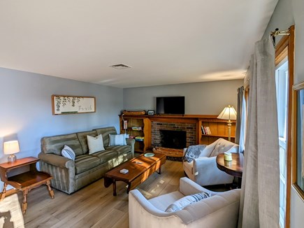 Dennis Cape Cod vacation rental - Light bright and comfortable living room with cable TV