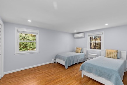 Falmouth Cape Cod vacation rental - Fourth bedroom: 2 twins, pull-out sofa to be added for 2025