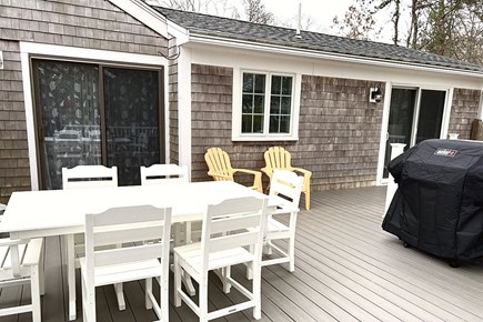 Falmouth, Seacoast Shores Cape Cod vacation rental - Porch for barbeque and outside dining