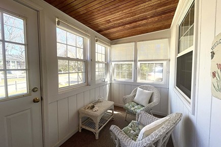 Falmouth, Seacoast Shores Cape Cod vacation rental - Sunroom for summer reading