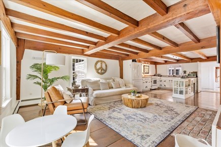 The Brewster Salt House Cape Cod vacation rental - 2nd Living Room in the Open Kitchen and Dining Area.