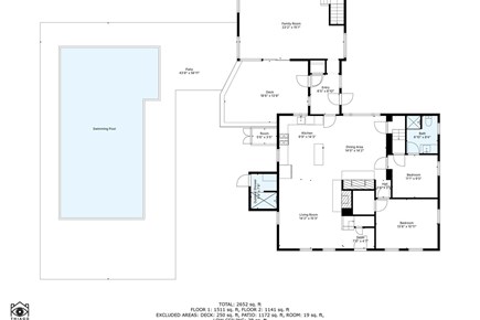 The Brewster Salt House Cape Cod vacation rental - Floorplan - First Floor