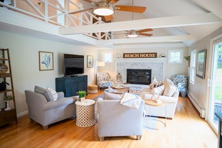 Dennis Cape Cod vacation rental - Open Living room with high ceiling