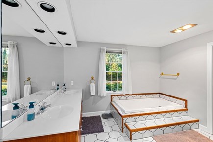 Orleans Cape Cod vacation rental - Primary ensuite bathroom with a jacuzzi tub