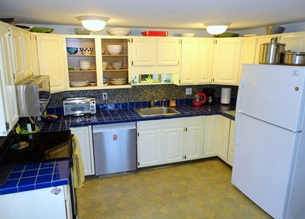 Brewster Cape Cod vacation rental - Kitchen with all appliances, plenty of supplies 