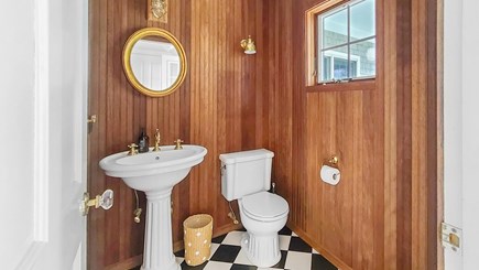 Eastham Cape Cod vacation rental - Half bathroom just off kitchen